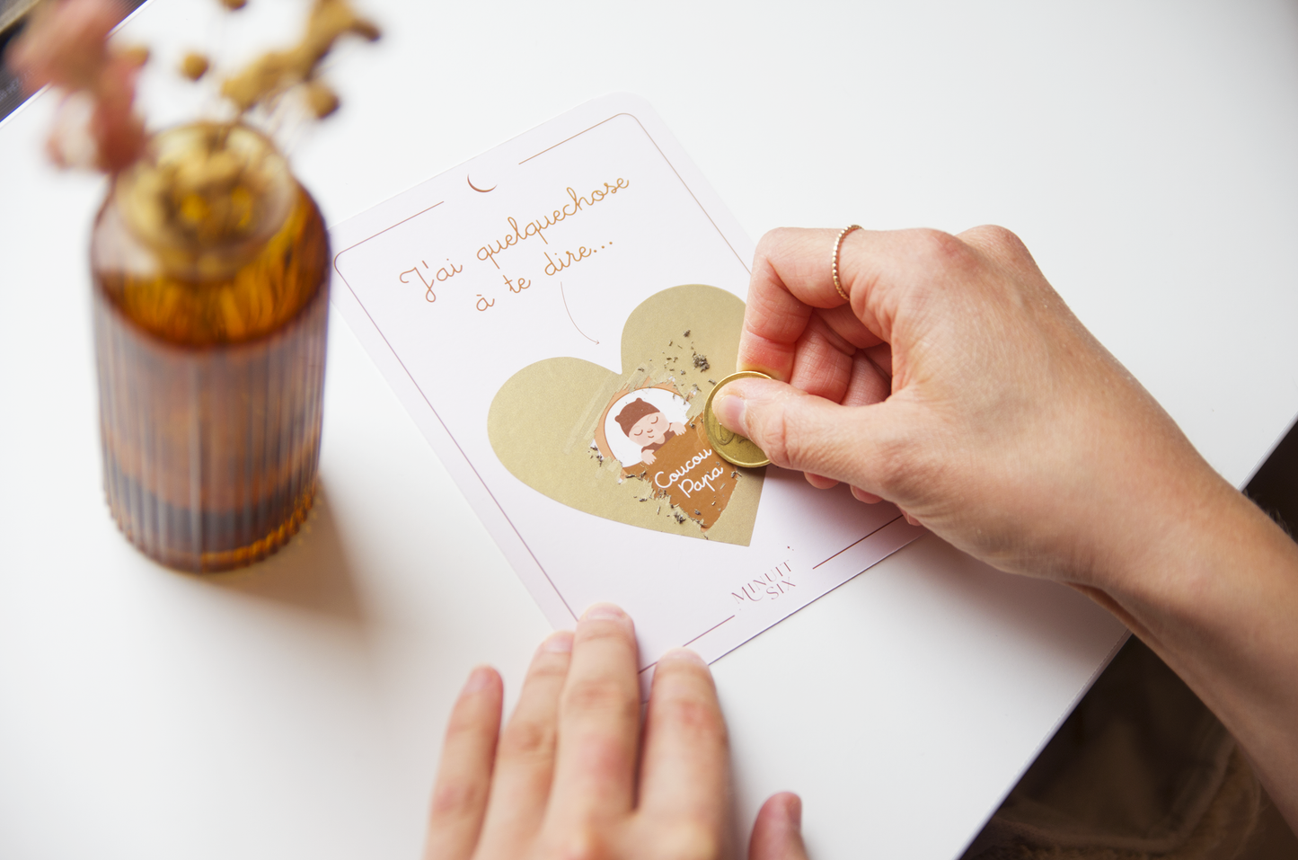 Carte Annonce de Grossesse à Gratter