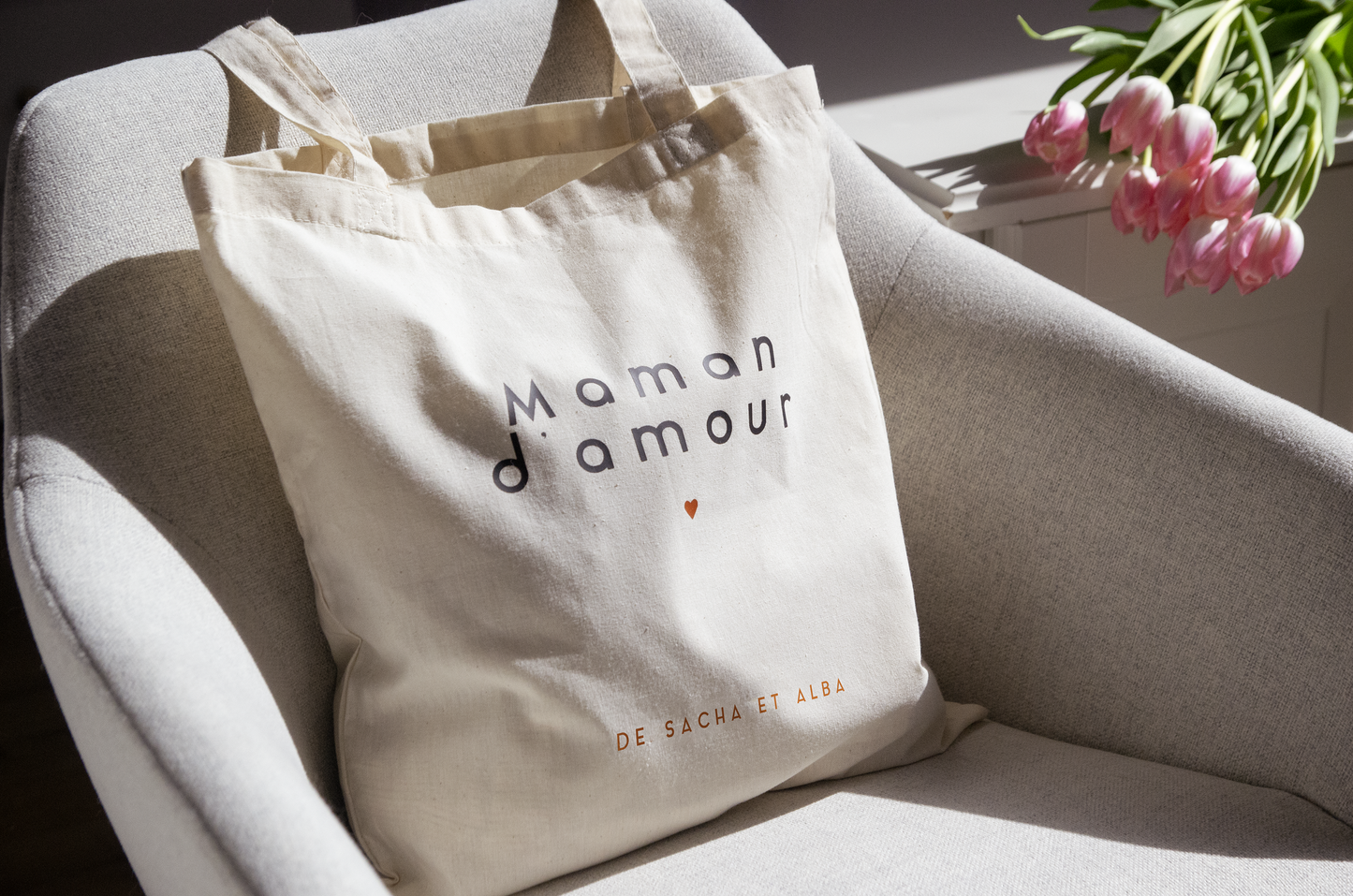 Tote Bag "Maman d'Amour" Personnalisable