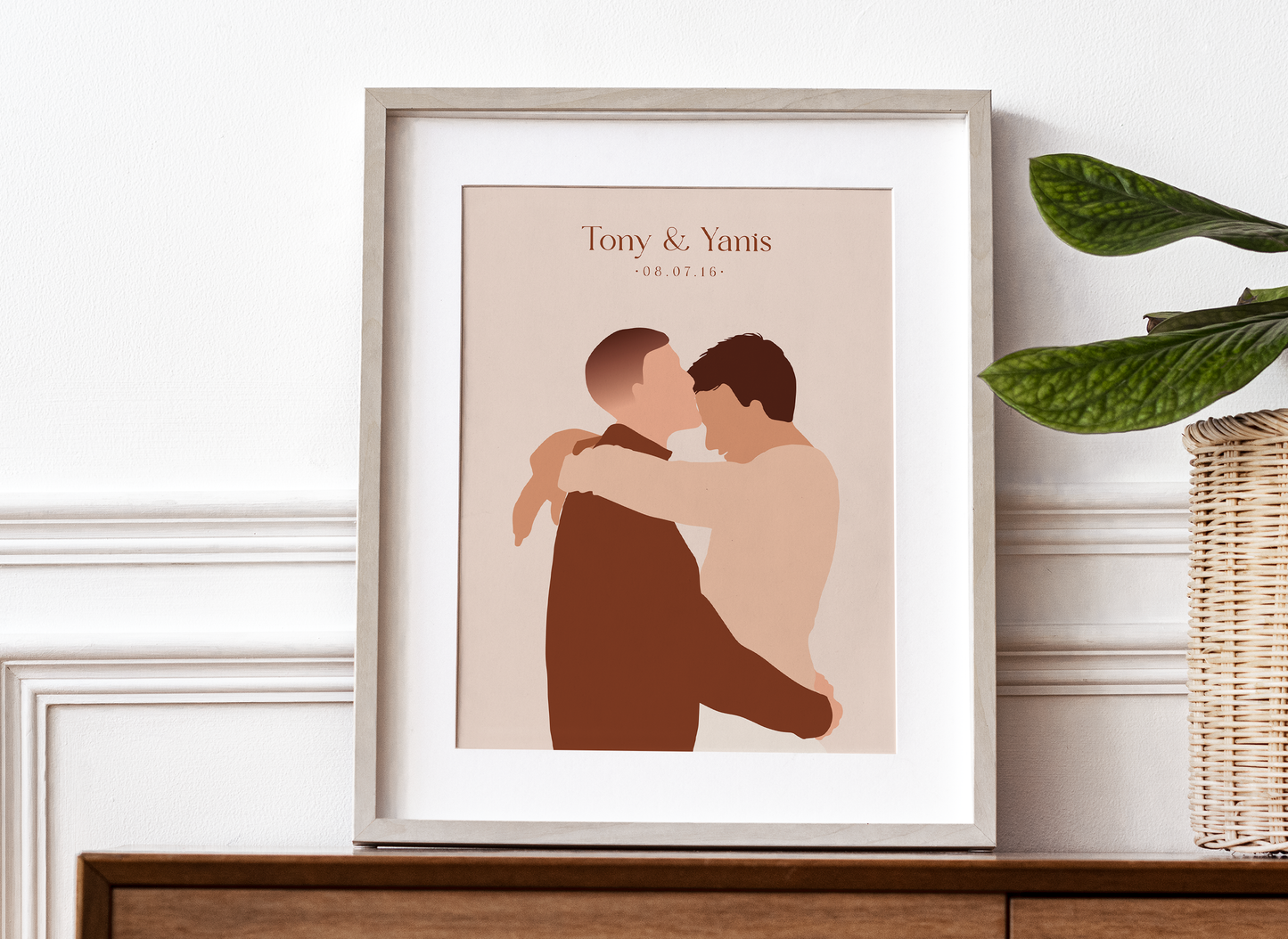 Affiche Couple "Date de Rencontre"  Personnalisée