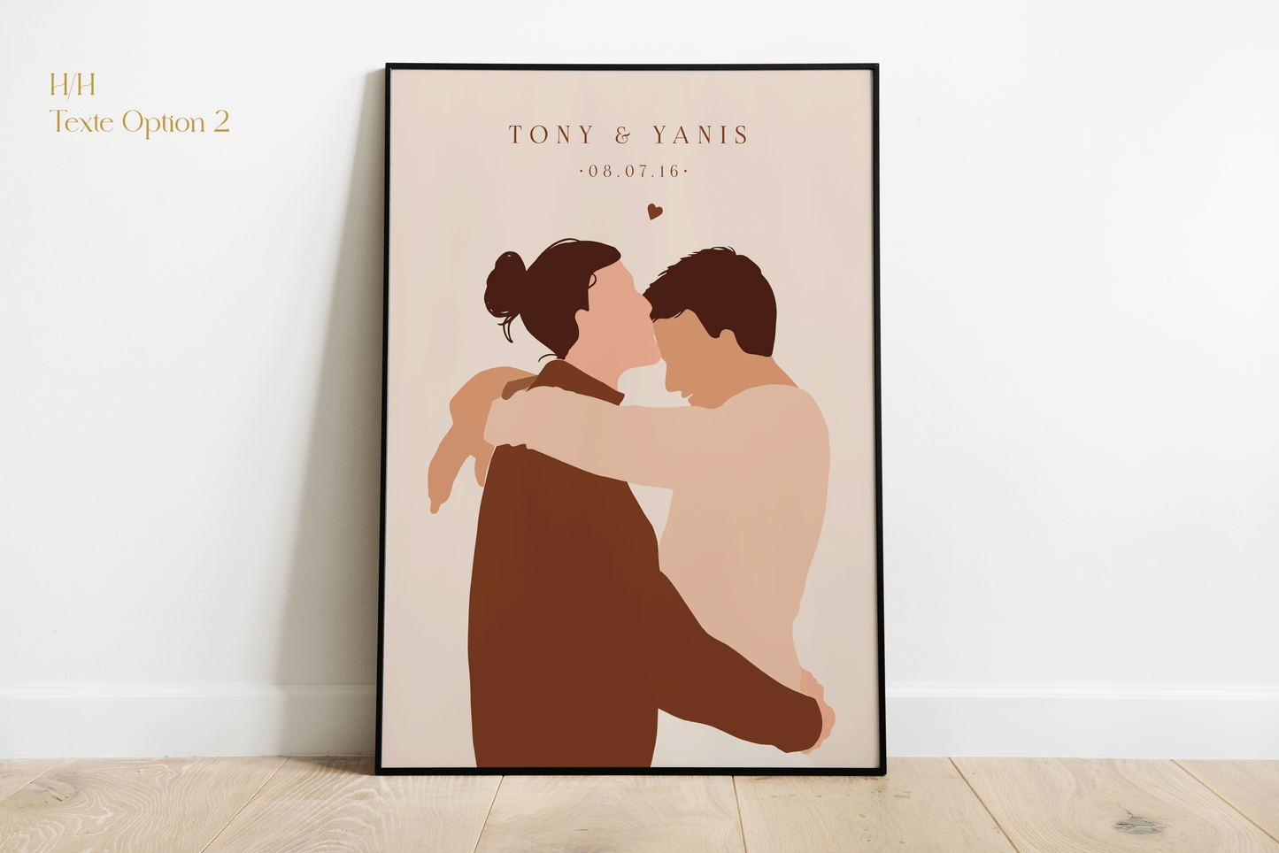 Affiche Couple "Date de Rencontre"  Personnalisée