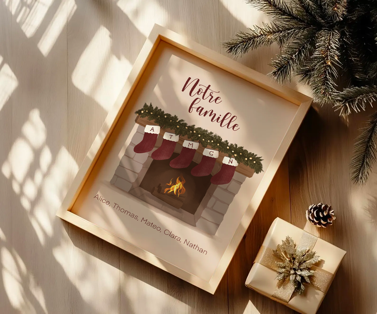 Affiche Noël personnalisée