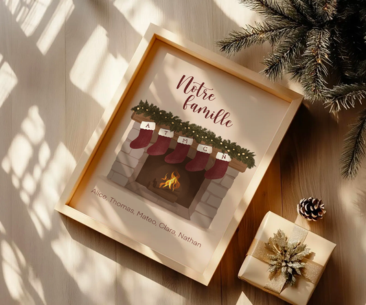 Affiche Noël personnalisée