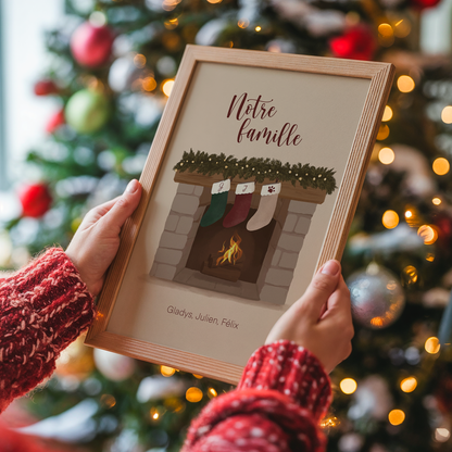 Affiche Noël personnalisée