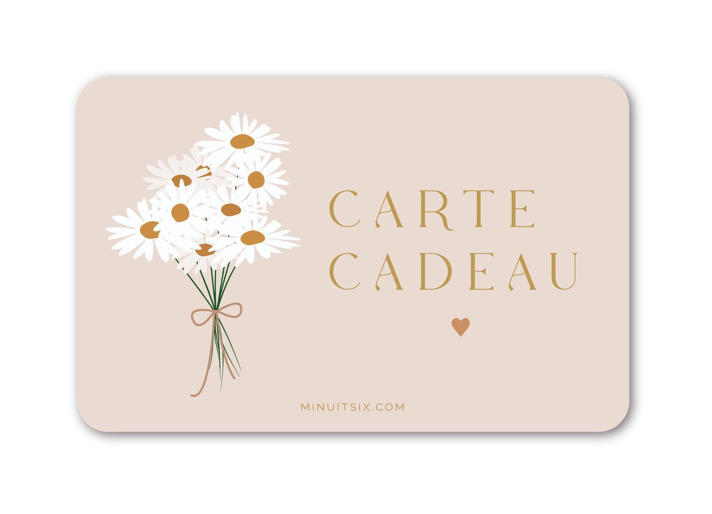 Carte Cadeau Minuit Six