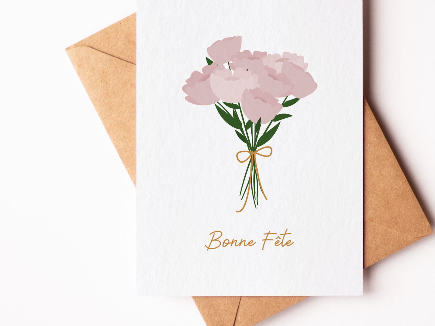 Carte Bonne Fête - Bouquet de Fleurs