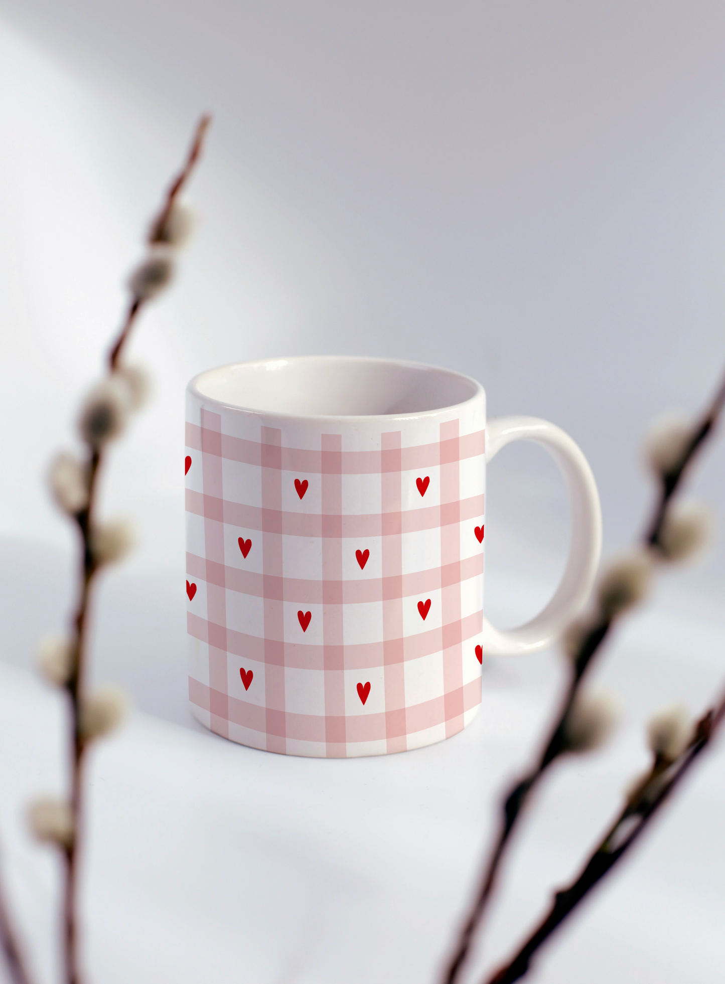 Mug Vichy Cœurs